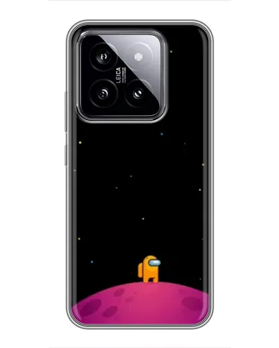 Чехол для Xiaomi 14 с картинкой «Одинокий герой на планете»