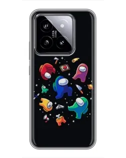 Чехол для Xiaomi 14 с картинкой «Among Us космос»