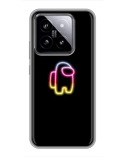 Чехол для Xiaomi 14 с картинкой «Among Us градиент»