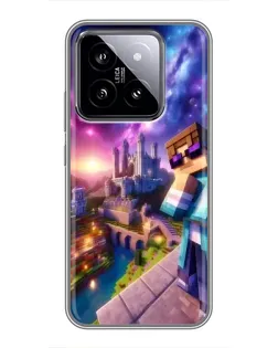 Чохол для Xiaomi 14 з картинкою «Стів та космос»
