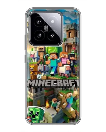Чохол для Xiaomi 14 з картинкою «Замок Minecraft»