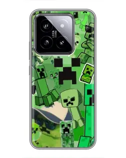 Чохол для Xiaomi 14 з картинкою «Кріпери Minecraft»