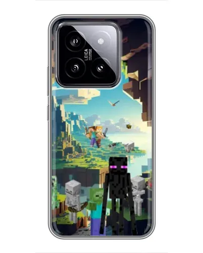 Чохол для Xiaomi 14 з картинкою «Ендермен у лісі»