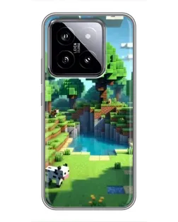 Чохол для Xiaomi 14 з картинкою «Minecraft літній день»