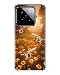 Чохол для Xiaomi 14 з картинкою «Поле соняшників»