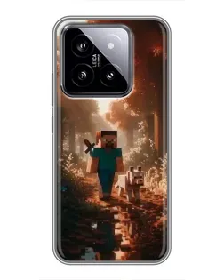 Чохол для Xiaomi 14 з картинкою «Стів у лісі»