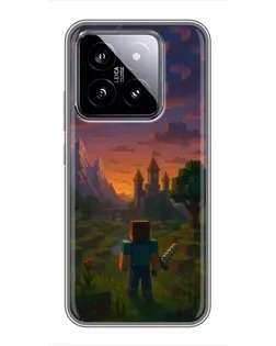 Чохол для Xiaomi 14 з картинкою «Стів біля вежі»