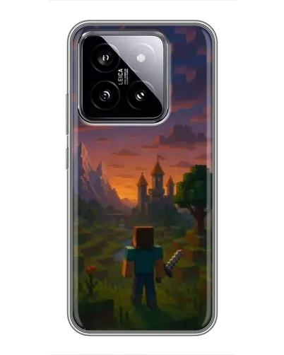 Чохол для Xiaomi 14 з картинкою «Стів біля вежі»