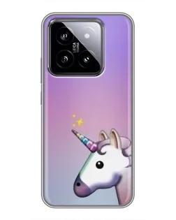 Чехол для Xiaomi 14 с картинкой «Единорог градиент» Чехол для Xiaomi 14 с картинкой «Единорог градиент»