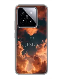 Чохол для Xiaomi 14 з картинкою «Сяйво Імені Jesus»