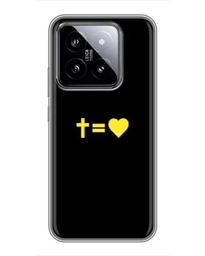Чохол для Xiaomi 14 з картинкою «Серце та Хрест»