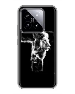 Чехол для Xiaomi 14 с картинкой «Сияющий крест Jesus»
