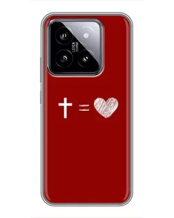 Чехол для Xiaomi 14 с картинкой «Уравнение любви»