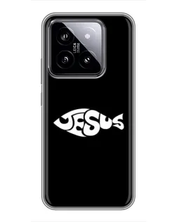 Чехол для Xiaomi 14 с картинкой «Рыба Jesus»