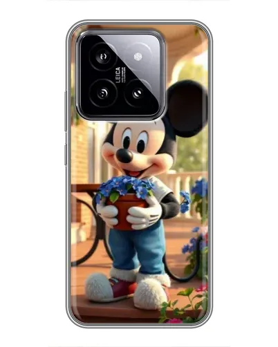 Чехол для Xiaomi 14 с картинкой «Микки садовод»
