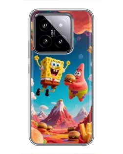 Чехол для Xiaomi 14 с картинкой «Космический фастфуд» Чехол для Xiaomi 14 с картинкой «Космический фастфуд»