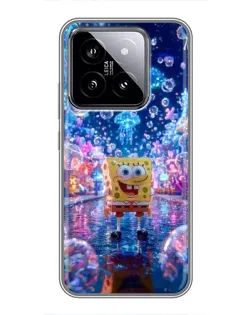 Чехол для Xiaomi 14 с картинкой «Неоновый океан»