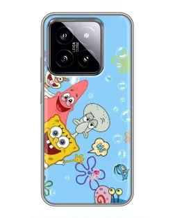 Чехол для Xiaomi 14 с картинкой «Веселые пузырьки»