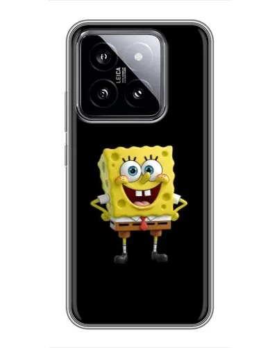 Чехол для Xiaomi 14 с картинкой «Классический Губка Боб»