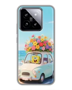 Чехол для Xiaomi 14 с картинкой «Автомобильное путешествие»