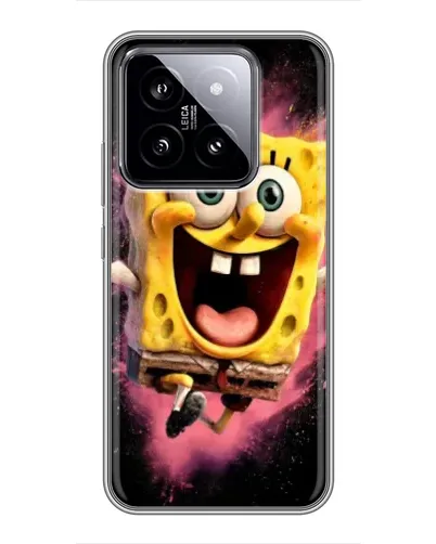 Чехол для Xiaomi 14 с картинкой «Взрывной Спанч Боб»
