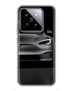 Чехол для Xiaomi 14 с картинкой «Tesla Model S Look»