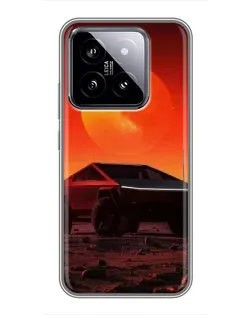Чохол для Xiaomi 14 з картинкою «Cybertruck на Марсі»