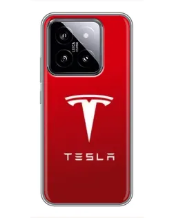 Чохол для Xiaomi 14 з картинкою «Tesla Red Classic»