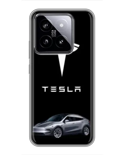 Чохол для Xiaomi 14 з картинкою «Tesla Model Y»