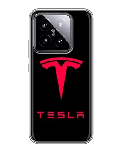 Чохол для Xiaomi 14 з картинкою «Tesla Red Logo»