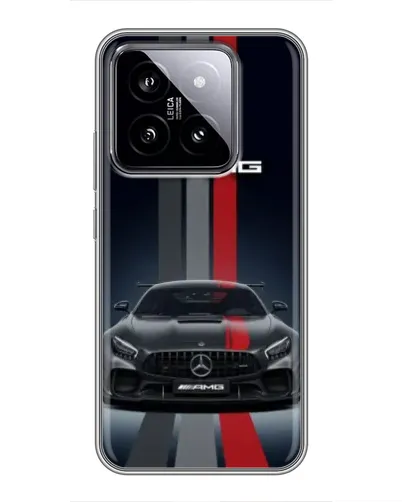 Чехол для Xiaomi 14 с картинкой «Mercedes — белый карбон» Чехол для Xiaomi 14 с картинкой «Mercedes — белый карбон»