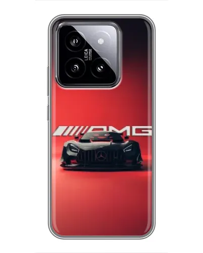 Чехол для Xiaomi 14 с картинкой «Mercedes AMG — красная линия» Чехол для Xiaomi 14 с картинкой «Mercedes AMG — красная линия»