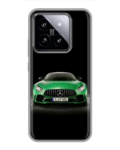 Чехол для Xiaomi 14 с картинкой «Mercedes — неоновый лого» Чехол для Xiaomi 14 с картинкой «Mercedes — неоновый лого»