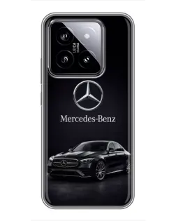 Чехол для Xiaomi 14 с картинкой «Mercedes — решетка радиатора»