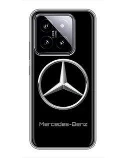 Чехол для Xiaomi 14 с картинкой «Mercedes Silver Logo»
