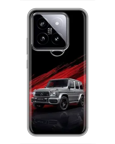 Чехол для Xiaomi 14 с картинкой «Mercedes G-Class красный» Чехол для Xiaomi 14 с картинкой «Mercedes G-Class красный»