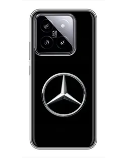 Чехол для Xiaomi 14 с картинкой «Mercedes классический лого»