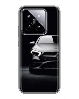 Чехол для Xiaomi 14 с картинкой «Свет фар Mercedes»
