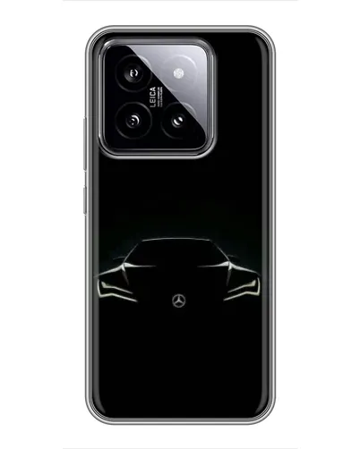 Чохол для Xiaomi 14 з картинкою «Mercedes — силует авто» Чохол для Xiaomi 14 з картинкою «Mercedes — силует авто»