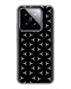 Чохол для Xiaomi 14 з картинкою «Mercedes паттерн зірок» Чохол для Xiaomi 14 з картинкою «Mercedes паттерн зірок»