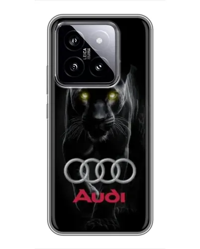 Чохол для Xiaomi 14 з картинкою «Пантера та Audi»