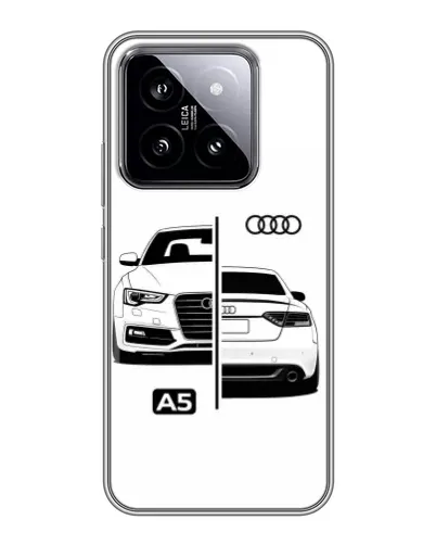 Чохол для Xiaomi 14 з картинкою «Audi — контрастний дизайн»