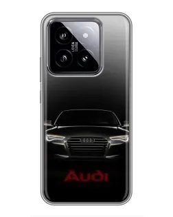 Чохол для Xiaomi 14 з картинкою «Audi — градієнтний контур»