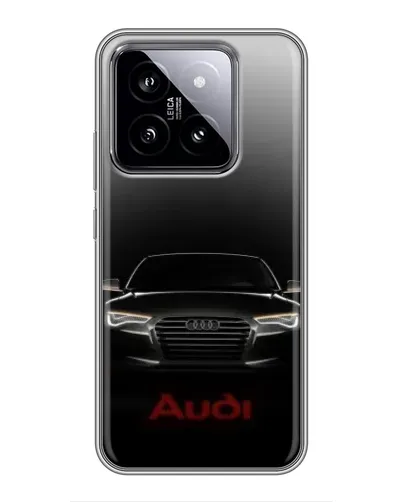 Чохол для Xiaomi 14 з картинкою «Audi — градієнтний контур»