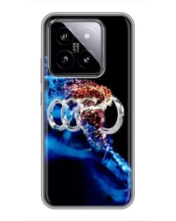 Чохол для Xiaomi 14 з картинкою «Енергія лого Audi»