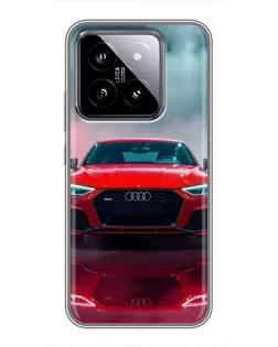 Чохол для Xiaomi 14 з картинкою «Audi RS — червоний стиль»
