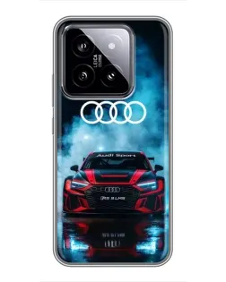 Чохол для Xiaomi 14 з картинкою «Audi Sport — неон»