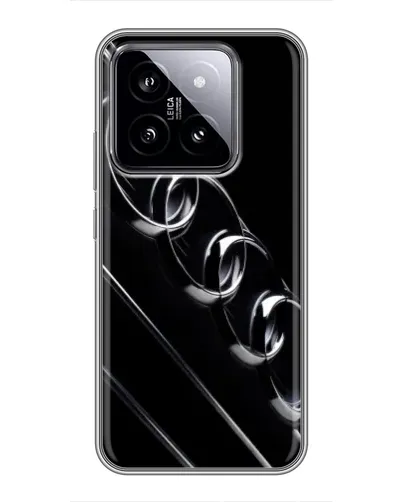 Чохол для Xiaomi 14 з картинкою «Audi — абстрактні кільця»