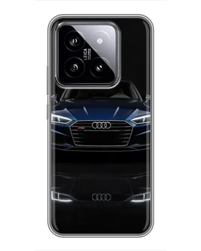 Чохол для Xiaomi 14 з картинкою «Audi — нічне відображення»