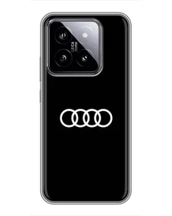 Чохол для Xiaomi 14 з картинкою «Audi White Logo»